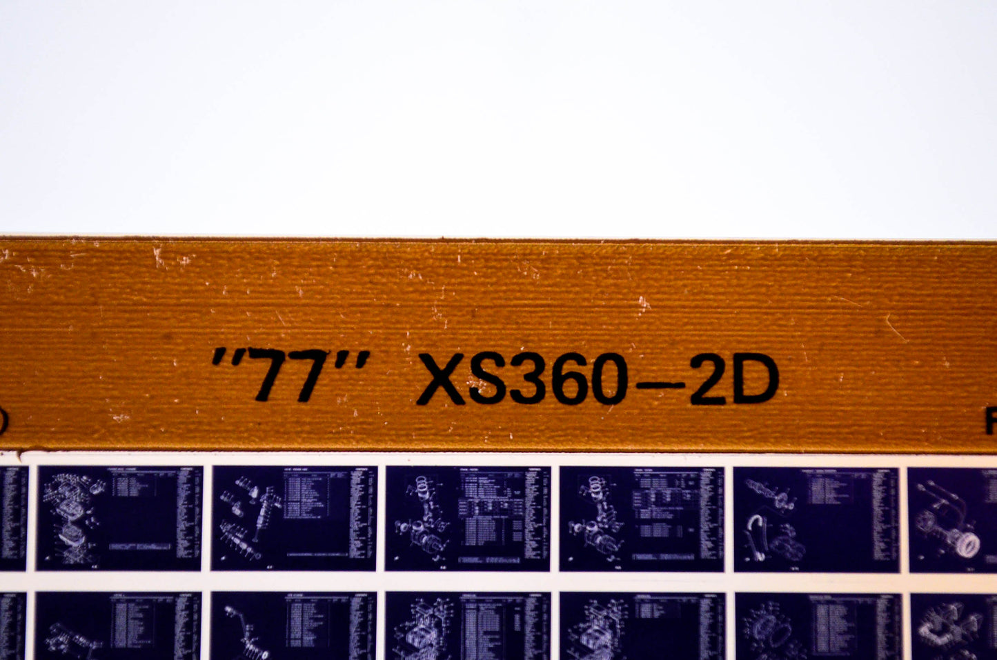 OEM Yamaha XS360-2D 1981/February 10 '77 Parts List Microfiche