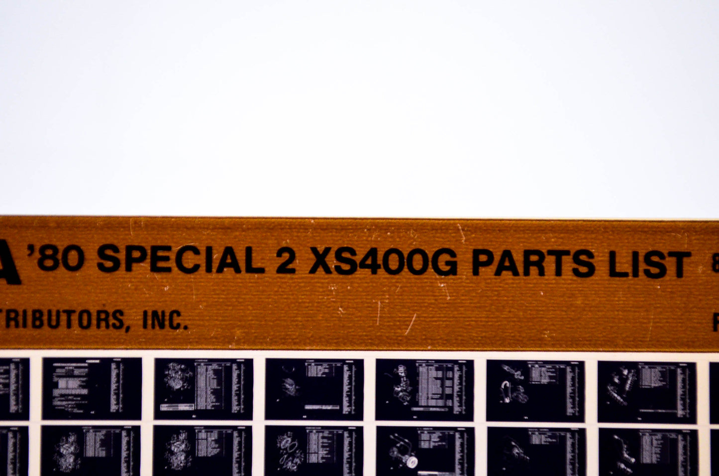 OEM Yamaha XS400G 1984/February 21 '80 Special 2 Parts List Microfiche