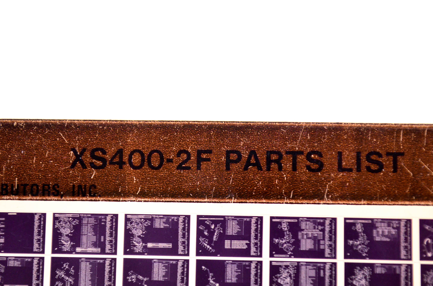 OEM Yamaha XS400-2 F 1979/December 26 '80 Parts List Microfiche