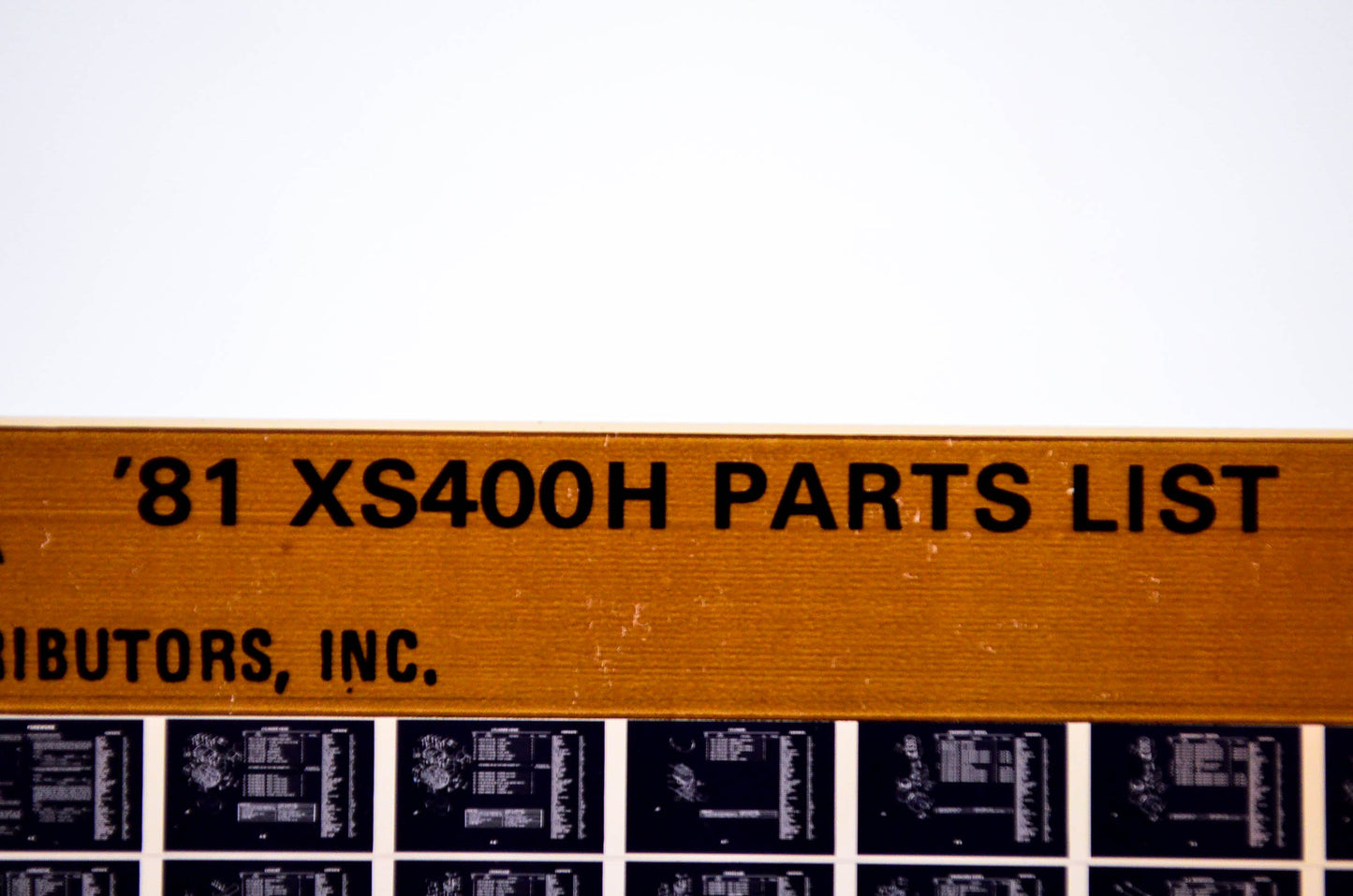 OEM Yamaha XS400H 1983/July 25 '81 Parts List Microfiche