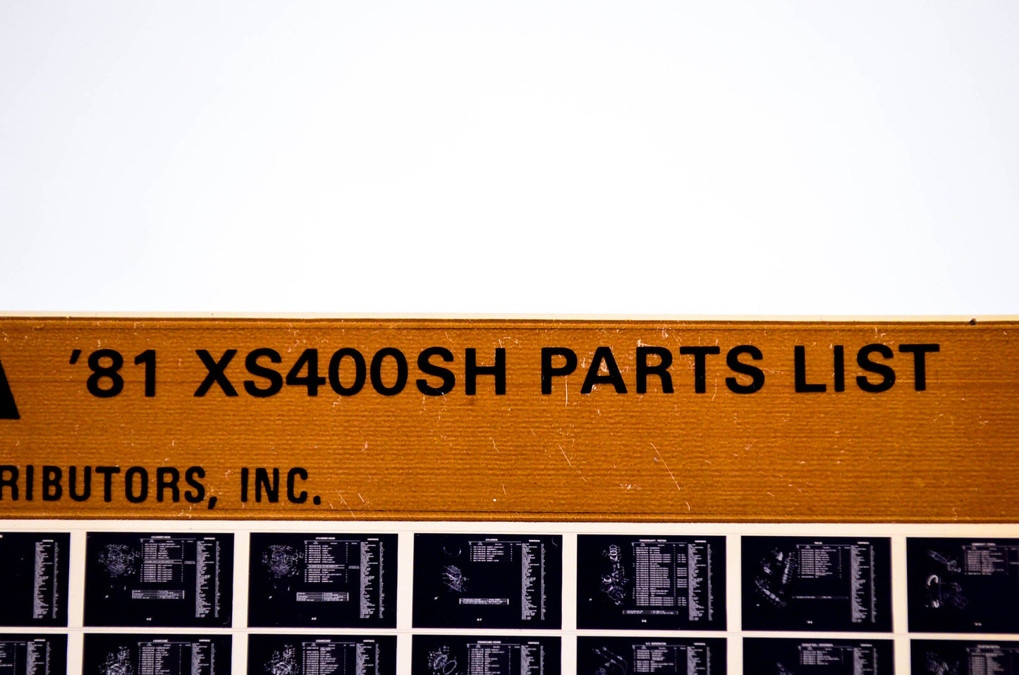 OEM Yamaha XS400SH 1983/August 1 '81 Parts List Microfiche