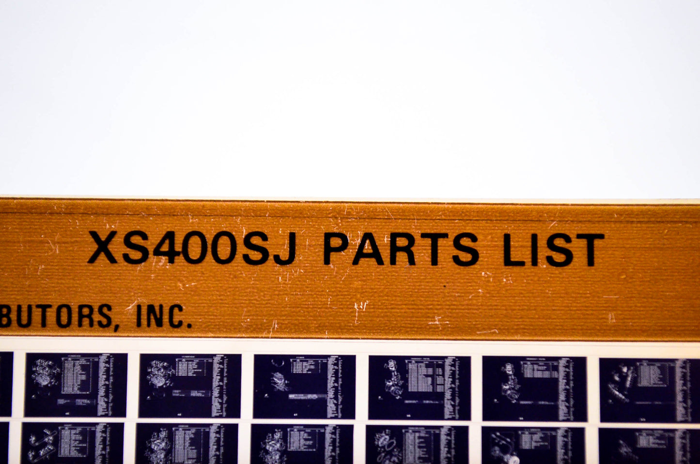 OEM Yamaha XS400 SJ 1981/December 3 '82 Parts List Microfiche