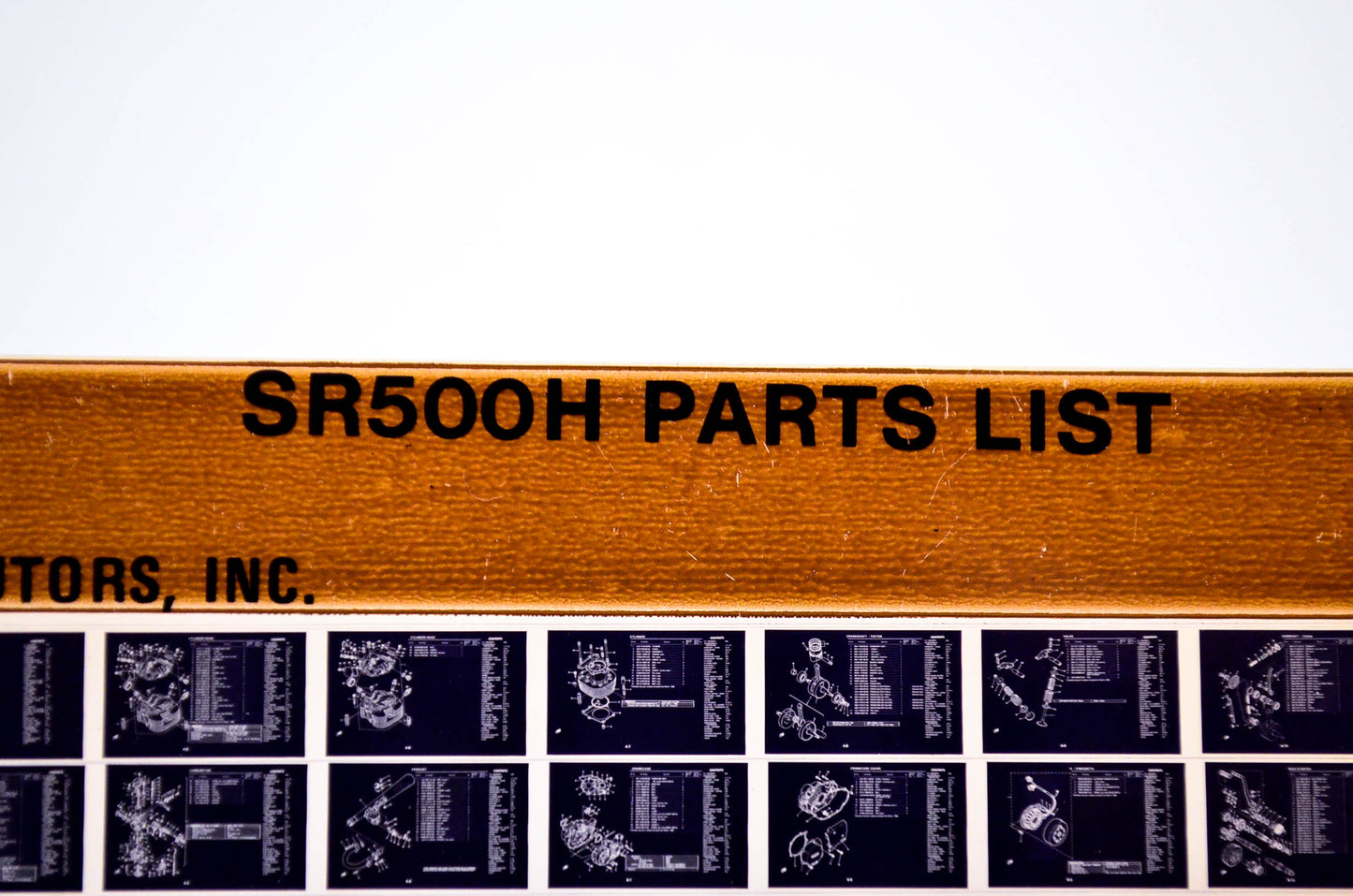 OEM Yamaha SR500H 1980/November 6 '81 Parts List Microfiche