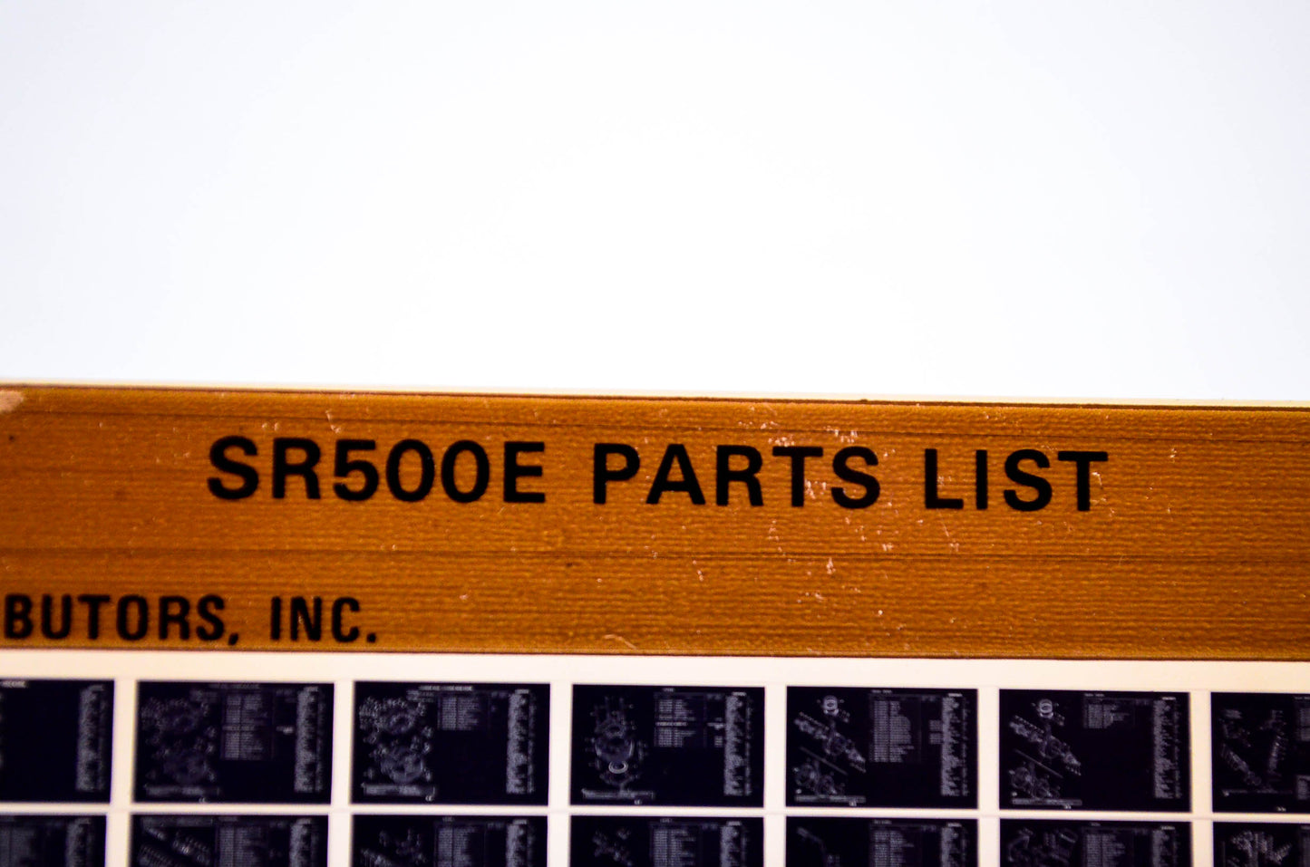 OEM Yamaha SR500E 1981/February 18 '78 Parts List Microfiche