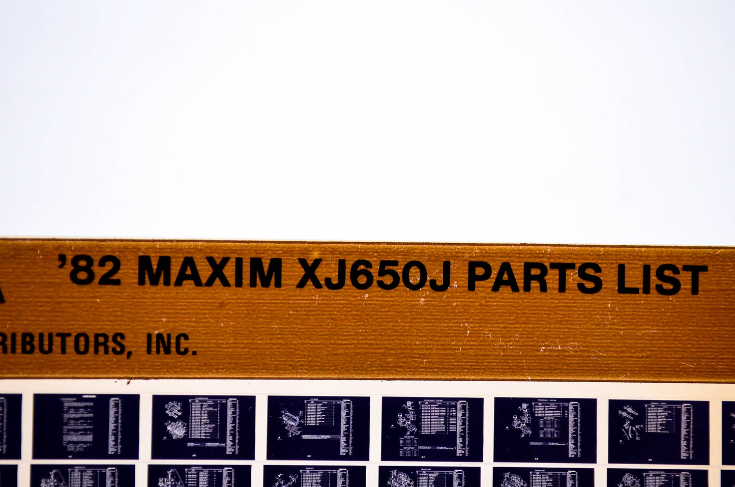 OEM Yamaha XJ650J 1984/February 8 '82 Maxim Parts List Microfiche