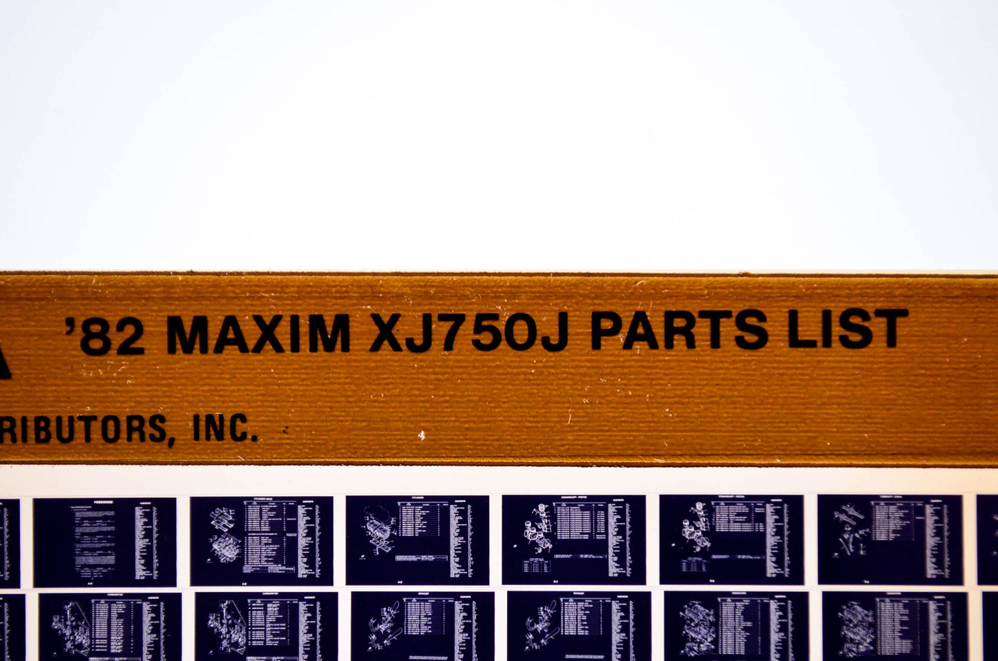 OEM Yamaha XJ750J 1983/February 24 '82 Maxim Parts List Microfiche