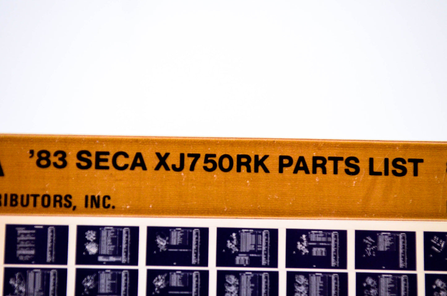 OEM Yamaha XJ750RK 1984/February 10 '83 Seca Parts List Microfiche