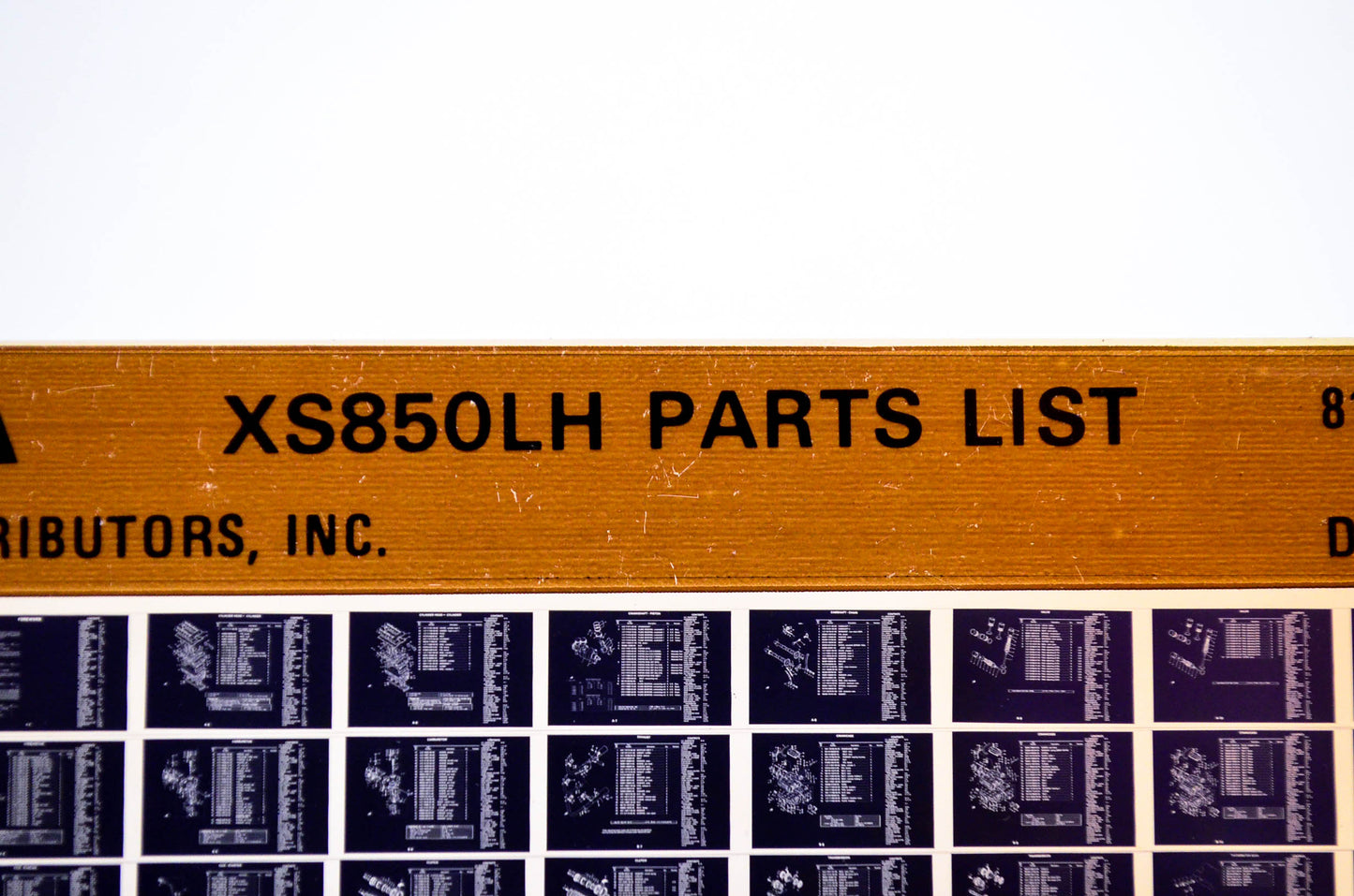 OEM Yamaha XS850LH 1981/December 2 '81 Parts List Microfiche