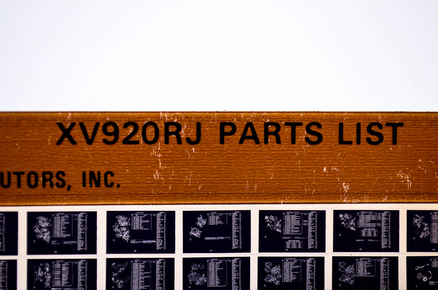 OEM Yamaha XV920RJ 1981/December 3 '82 Parts List Microfiche