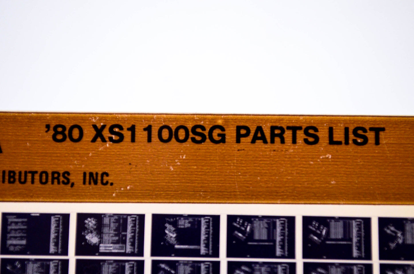 OEM Yamaha XS1100SG 1983/June 7 '80 Parts List Microfiche
