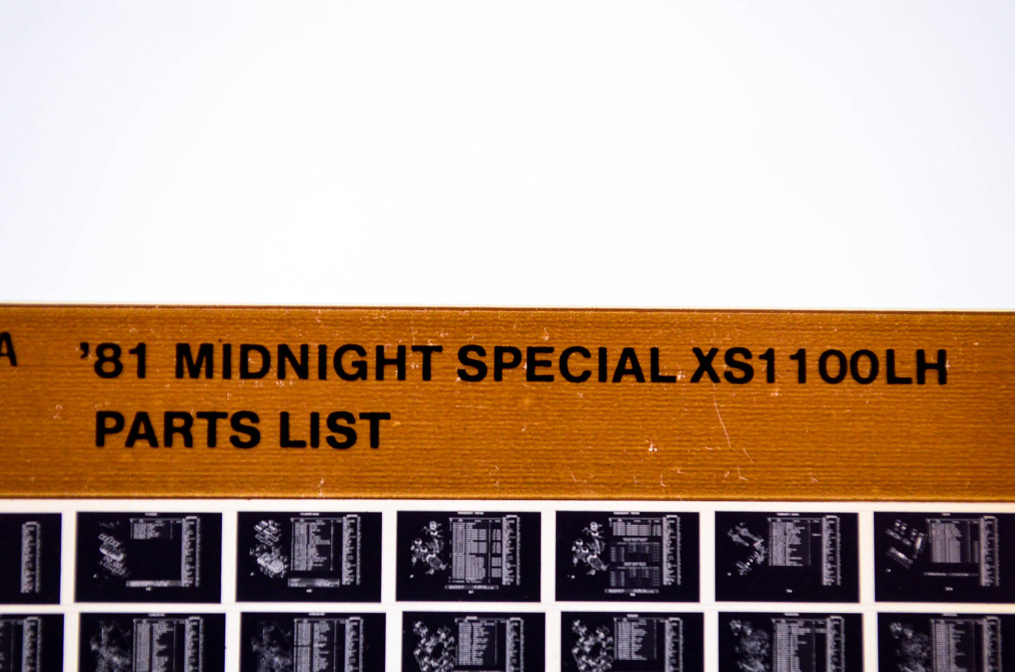 OEM Yamaha XS1100LH 1984/October 12 '81 Midnight Special Parts List Microfiche