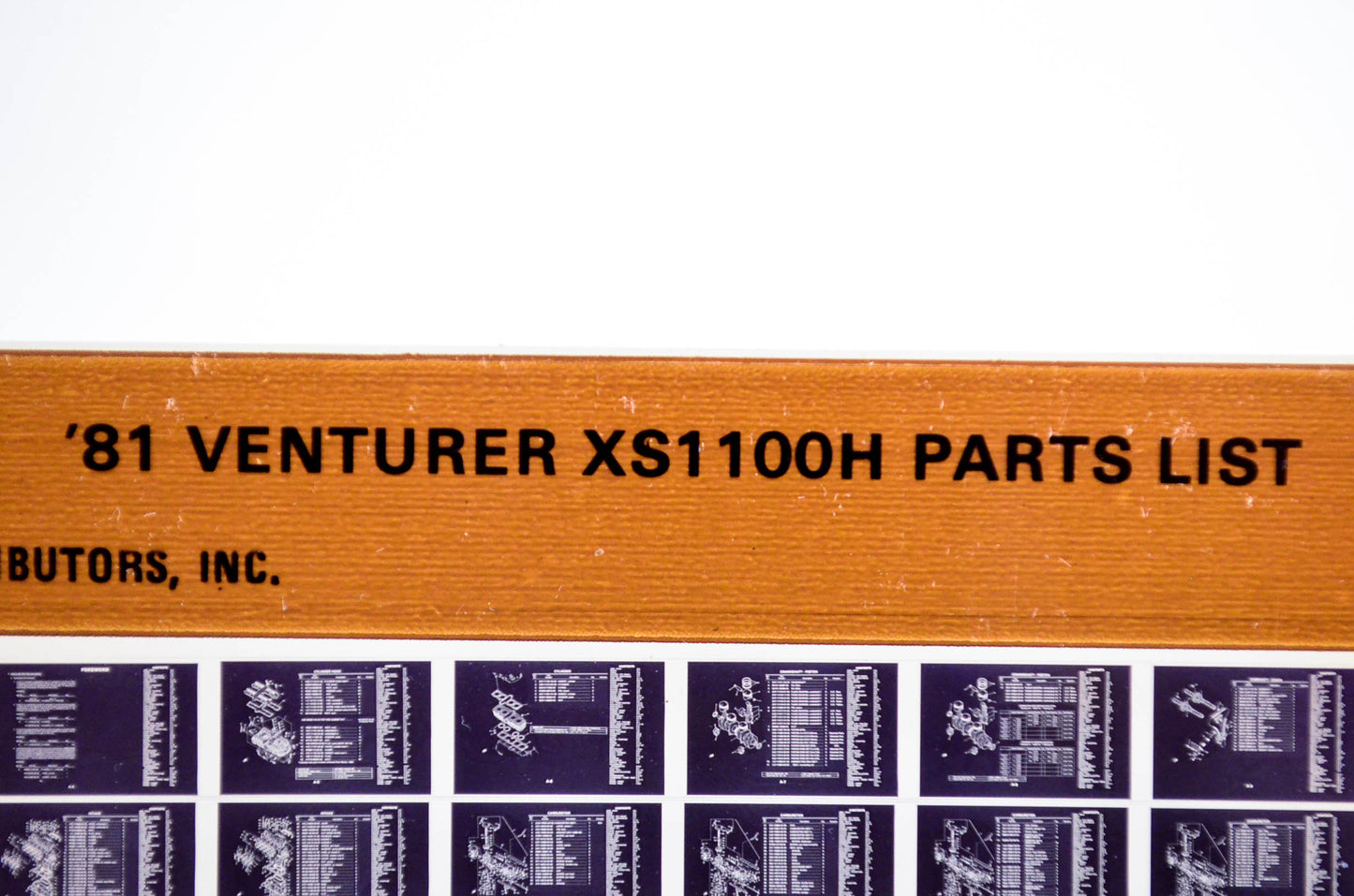 OEM Yamaha XS1100H 1983/March 25 '81 Venturer Parts List Microfiche