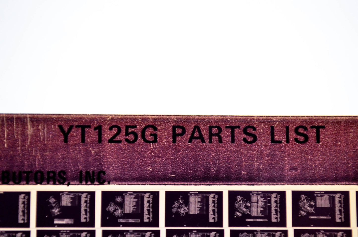 OEM Yamaha YT125G 1981/March 20 '80 Parts List Microfiche