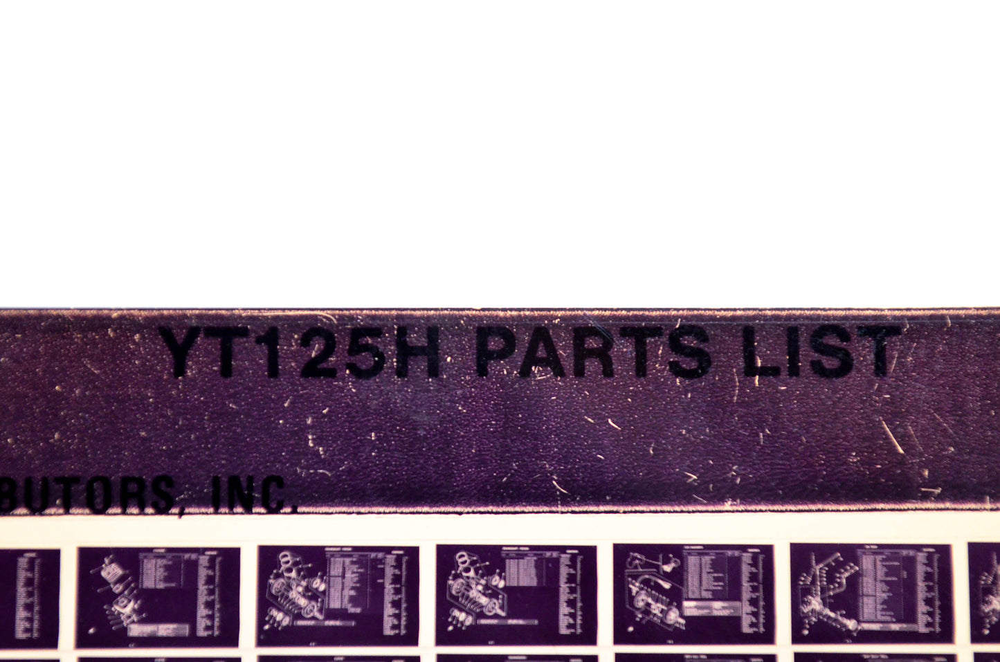 OEM Yamaha YT125H 1980/December 12 '81 Parts List Microfiche