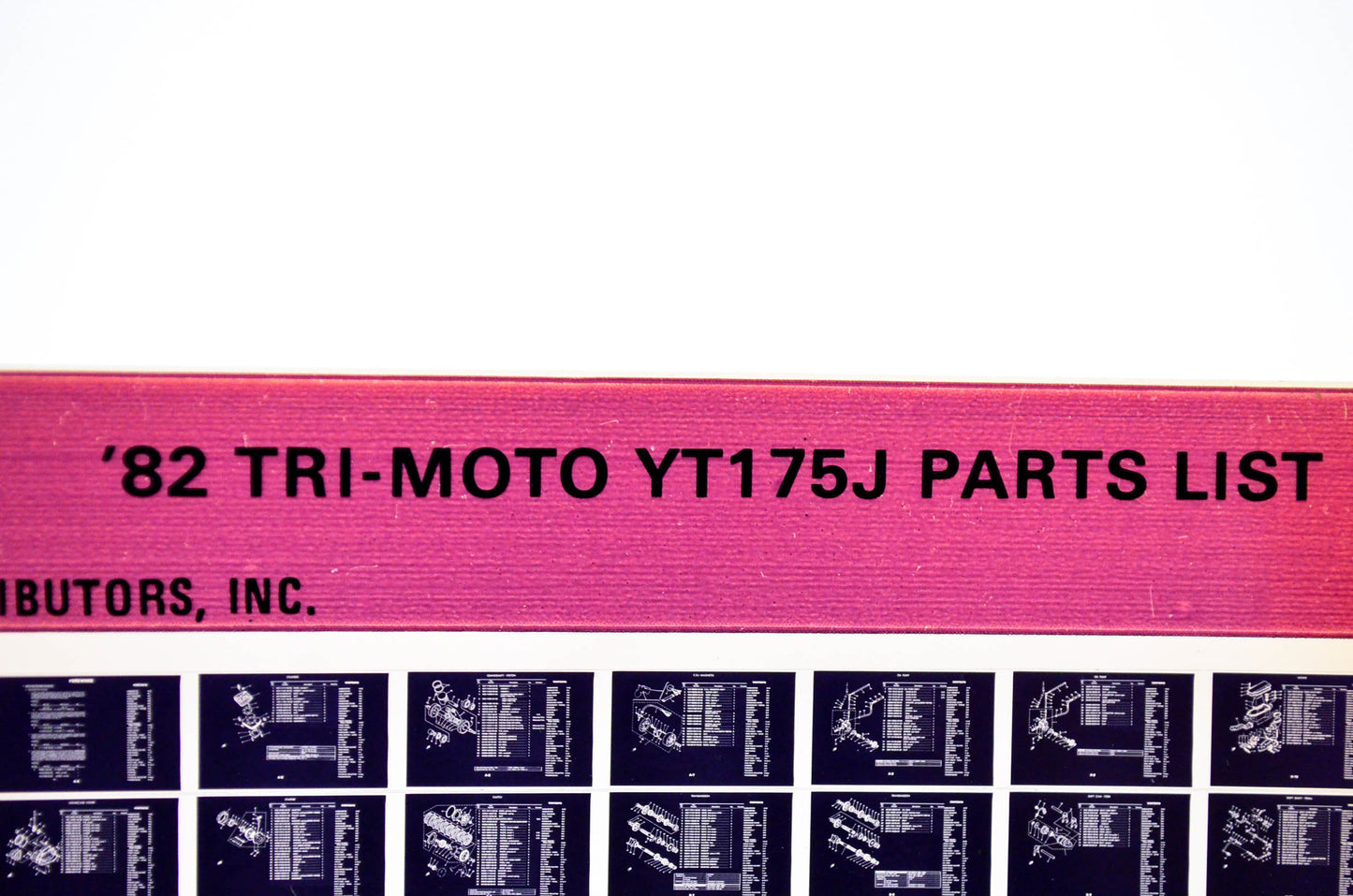 OEM Yamaha YT175J 1983/May 26 '82 Tri-Moto Parts List Microfiche