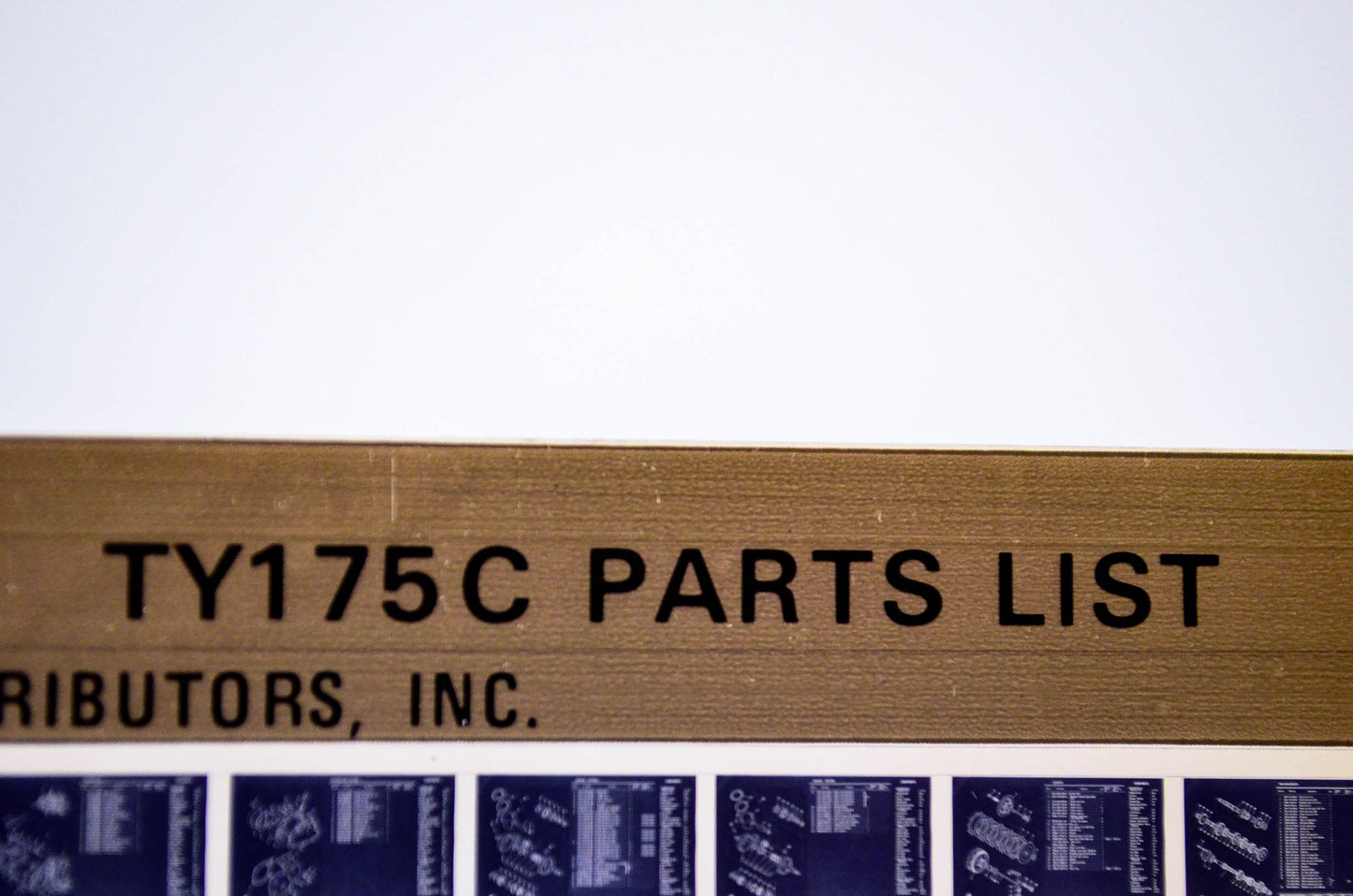 OEM Yamaha TY175 C 1979/February 20 '76 Parts List Microfiche