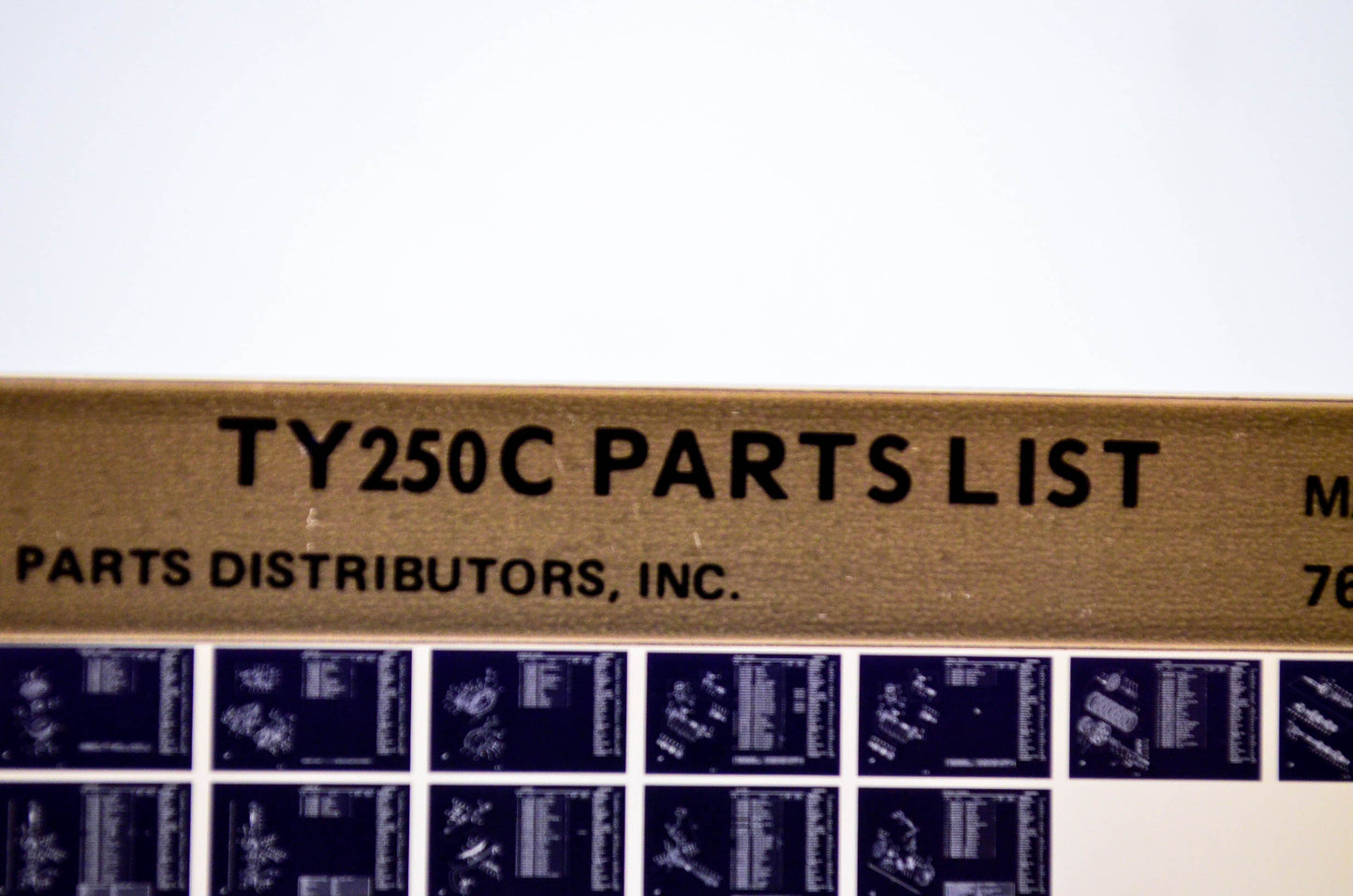 OEM Yamaha TY250C 1977/May 23 '77 Parts List Microfiche