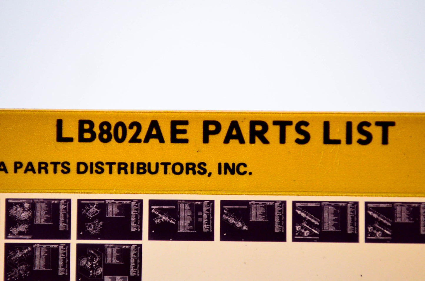 OEM Yamaha LB802AE 1978/March 13 '78 Parts List Microfiche