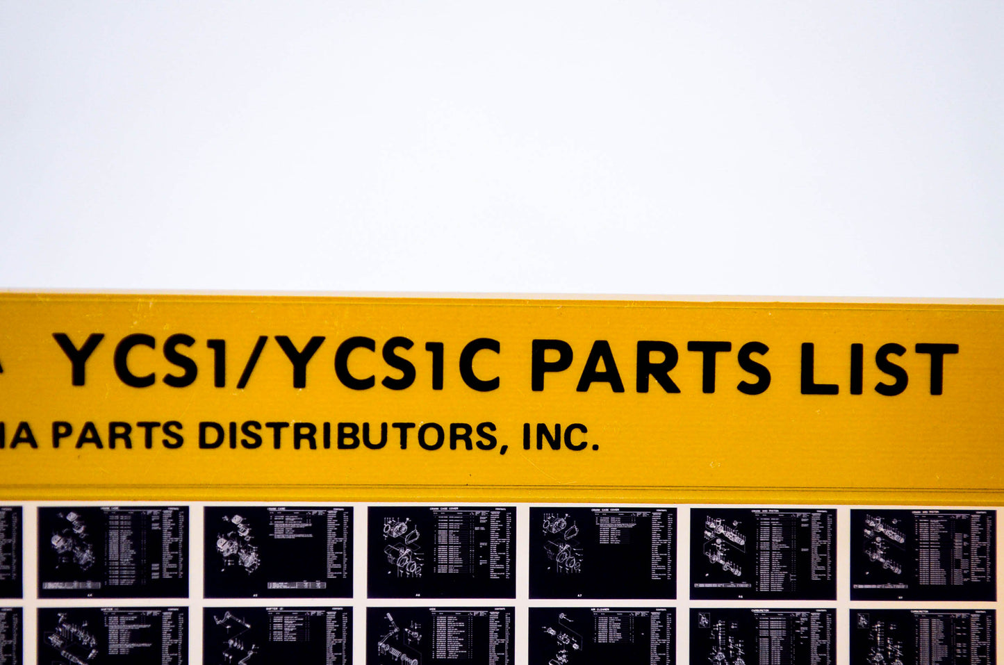 OEM Yamaha YCS1/YCS1C 1977/September 30 '68 Parts List Microfiche