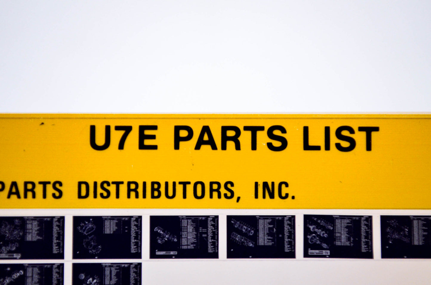 OEM Yamaha U7E 1978/October 25 '69 Parts List Microfiche