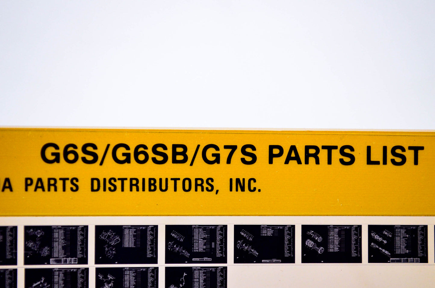 OEM Yamaha G6S/G6SB/G7S 1978/December 26 '70 - '72 Parts List Microfiche