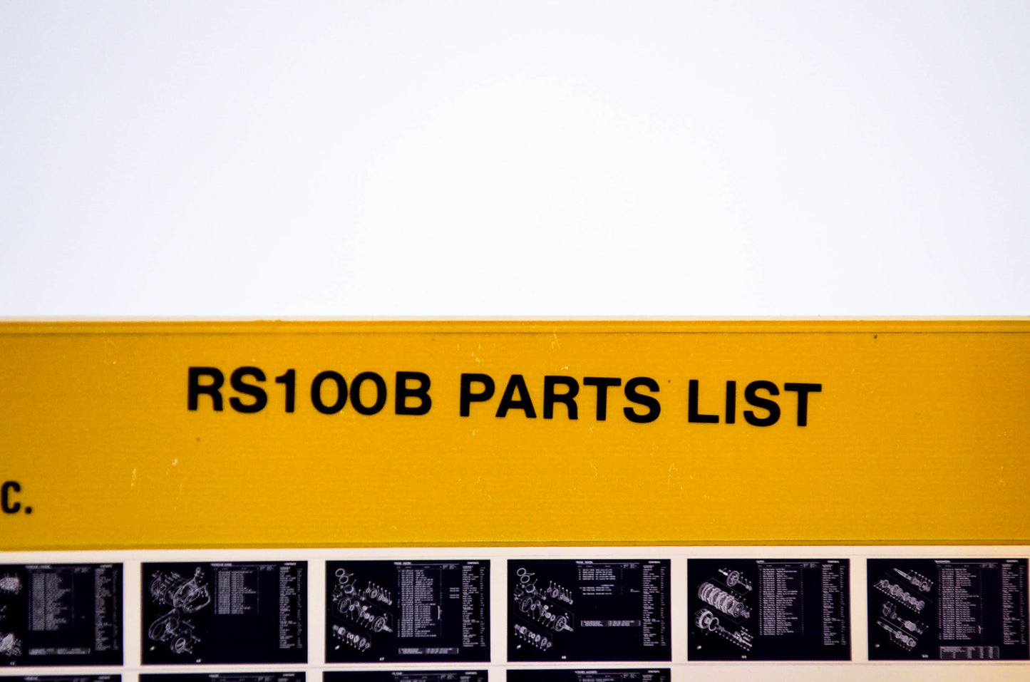 OEM Yamaha RS100B 1979/August 16 '75 Parts List Microfiche
