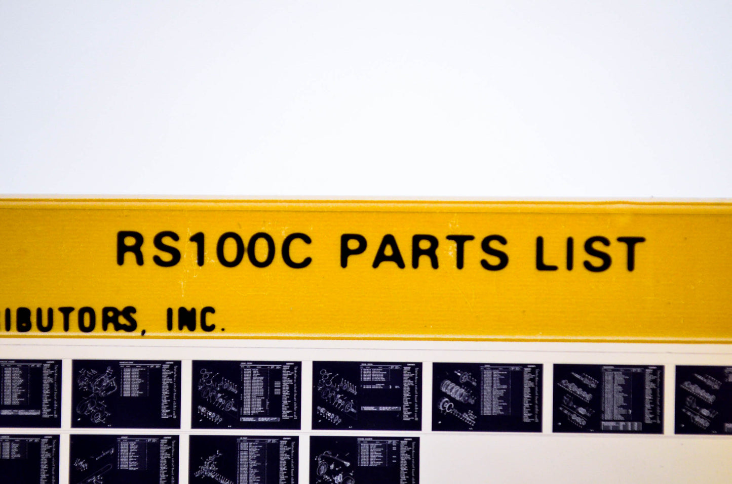 OEM Yamaha RS100C 1979/June 4 '76 Parts List Microfiche
