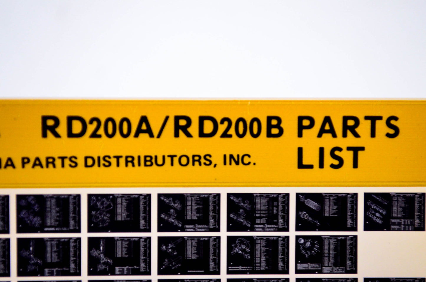 OEM Yamaha RD200A/RD200B 1978/January 27 '74 - '75 Parts List Microfiche