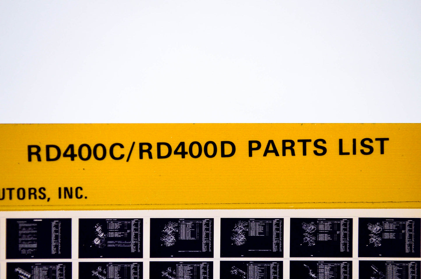 OEM Yamaha RD400C/RD400D 1981/April 1 '76 -'77 Parts List Microfiche