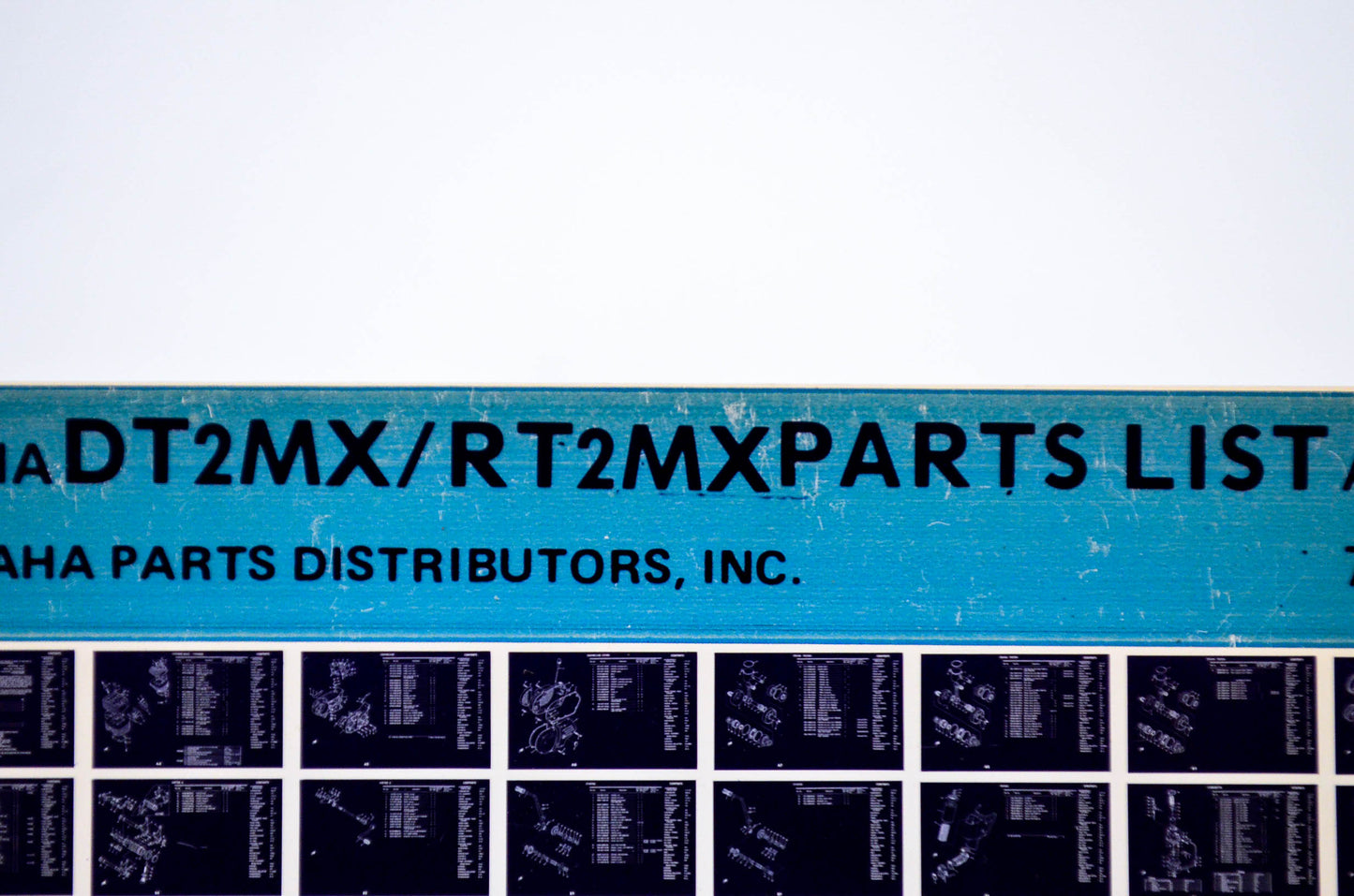 OEM Yamaha DT2MX/RT2MX 1978/April 12 '72 Parts List Microfiche