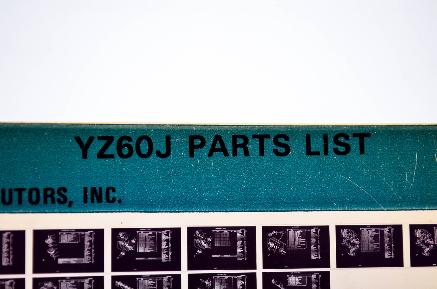 OEM Yamaha YZ60J 1981/November 9 '82 Parts List Microfiche