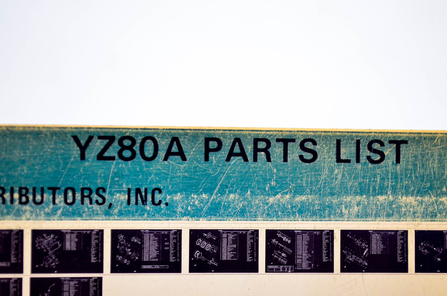OEM Yamaha YZ80A 1979/January 19 '74 Parts List Microfiche