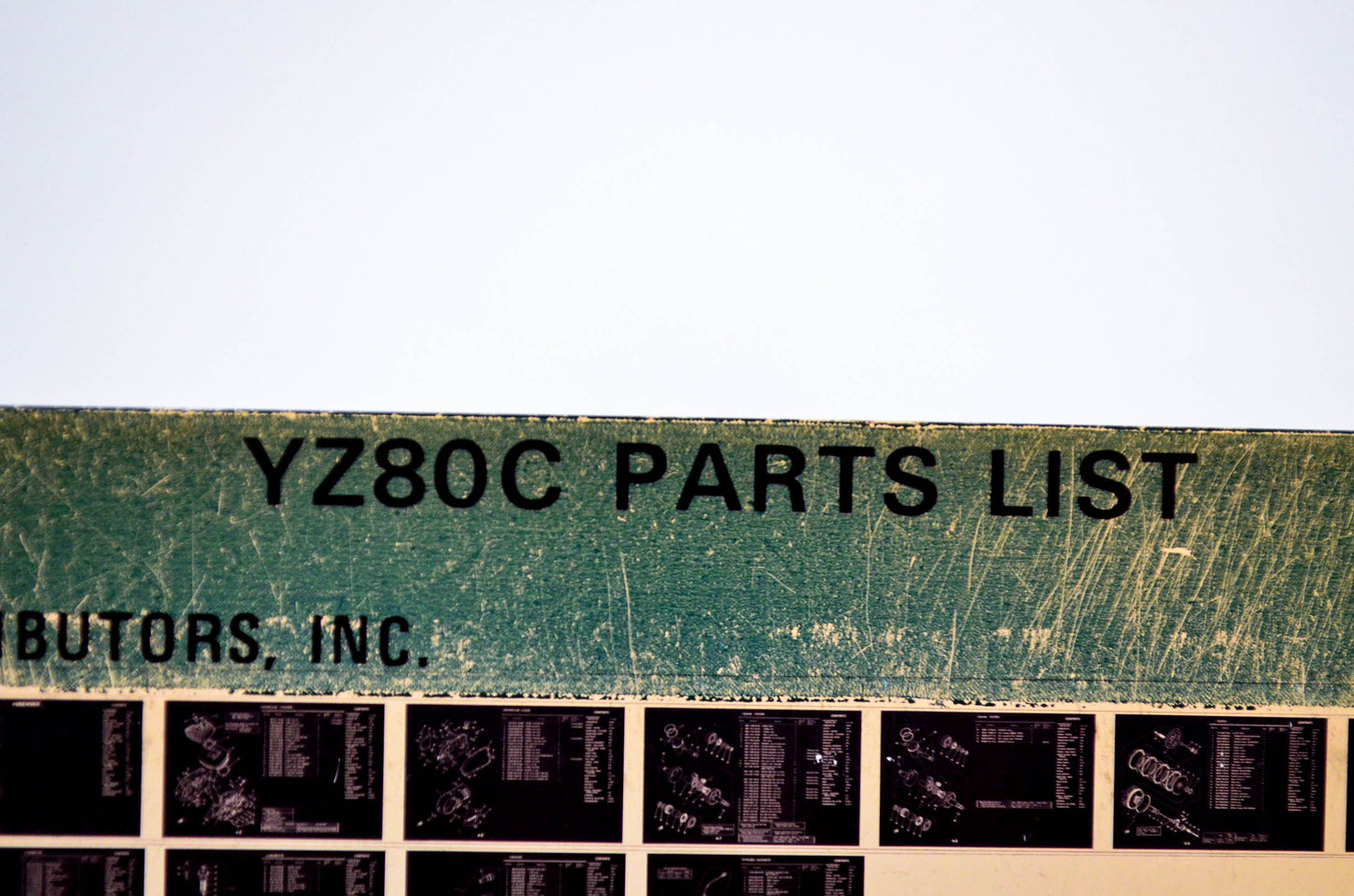 OEM Yamaha YZ80C 1979/December 7 '76 Parts List Microfiche