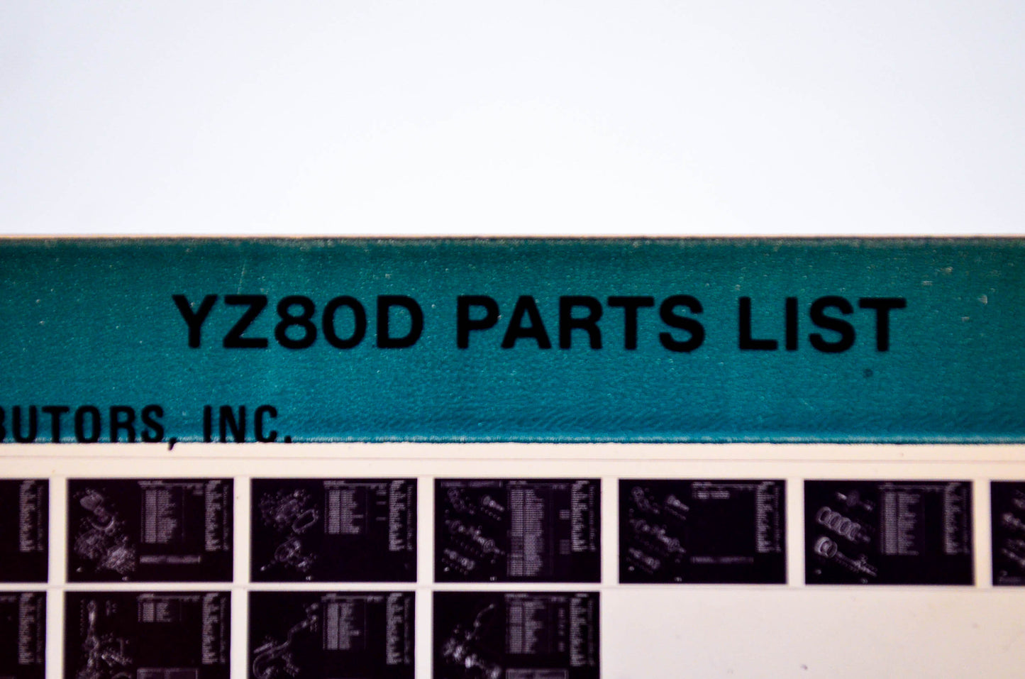 OEM Yamaha YZ80D 1980/February 29 '77 Parts List Microfiche