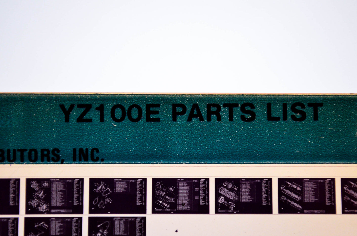 OEM Yamaha YZ100E 1980/May 7 '78 Parts List Microfiche