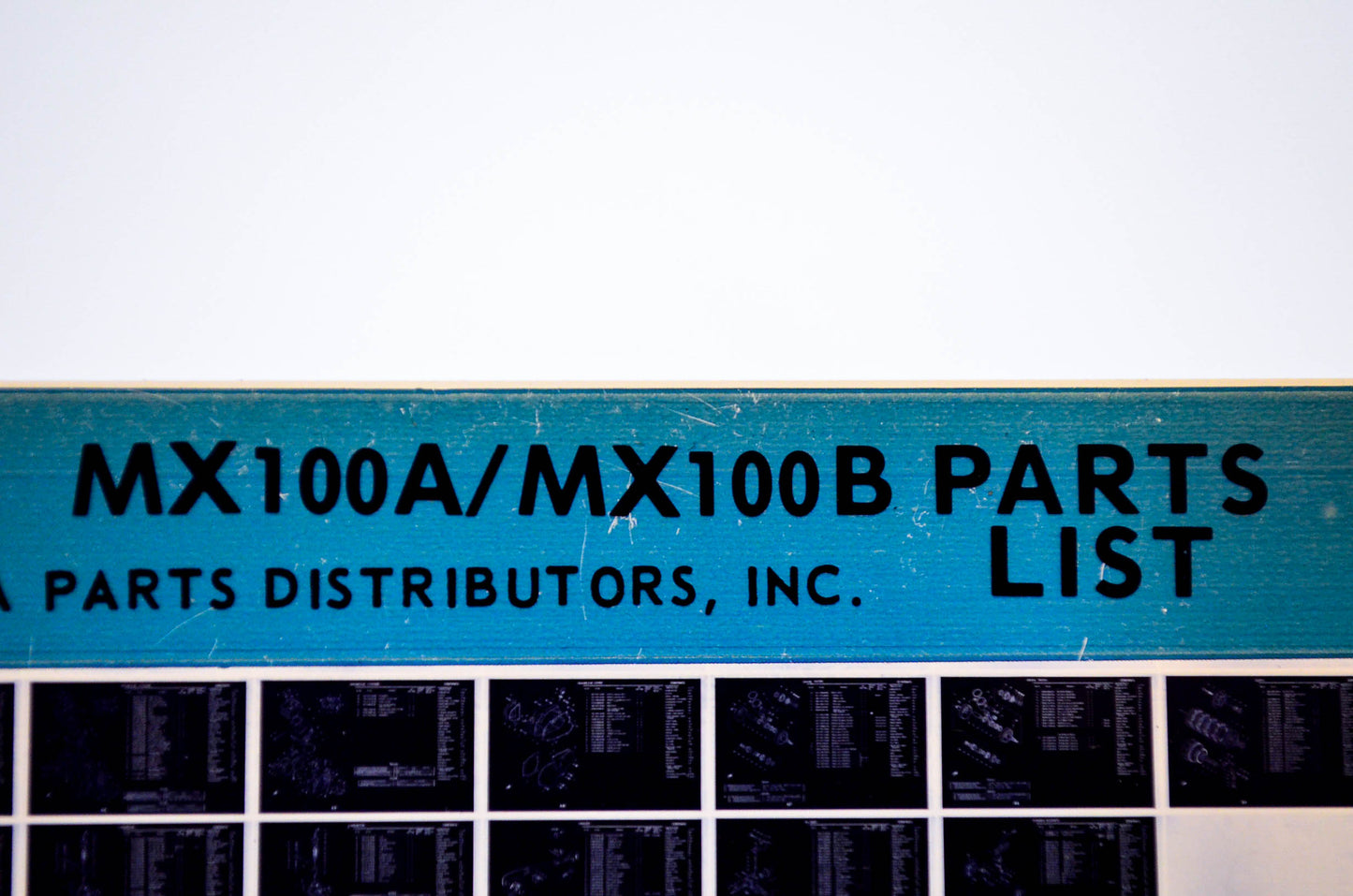 OEM Yamaha MX100A/MX100B 1977/January 20 '74 - '75 Parts List Microfiche