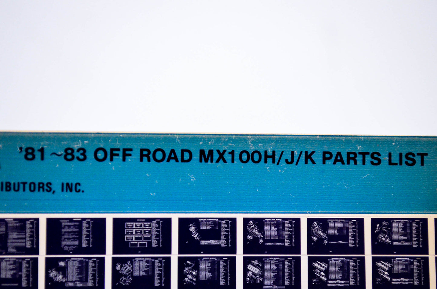 OEM Yamaha MX100H/J/K 1983/December 28 '81 - '83 Off Road Parts List Microfiche