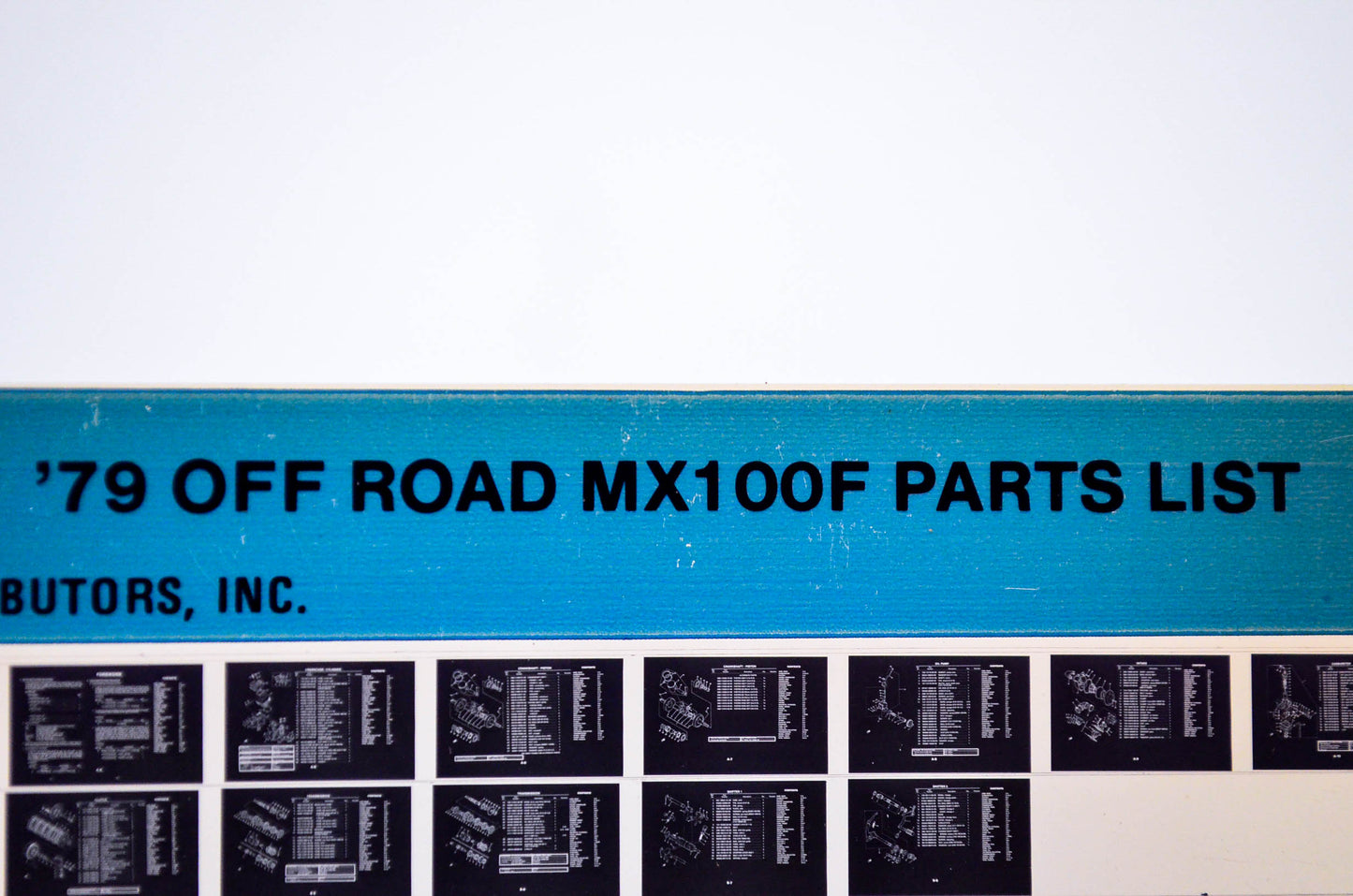 OEM Yamaha MX100F 1983/October 28 '79 Off Road Parts List Microfiche