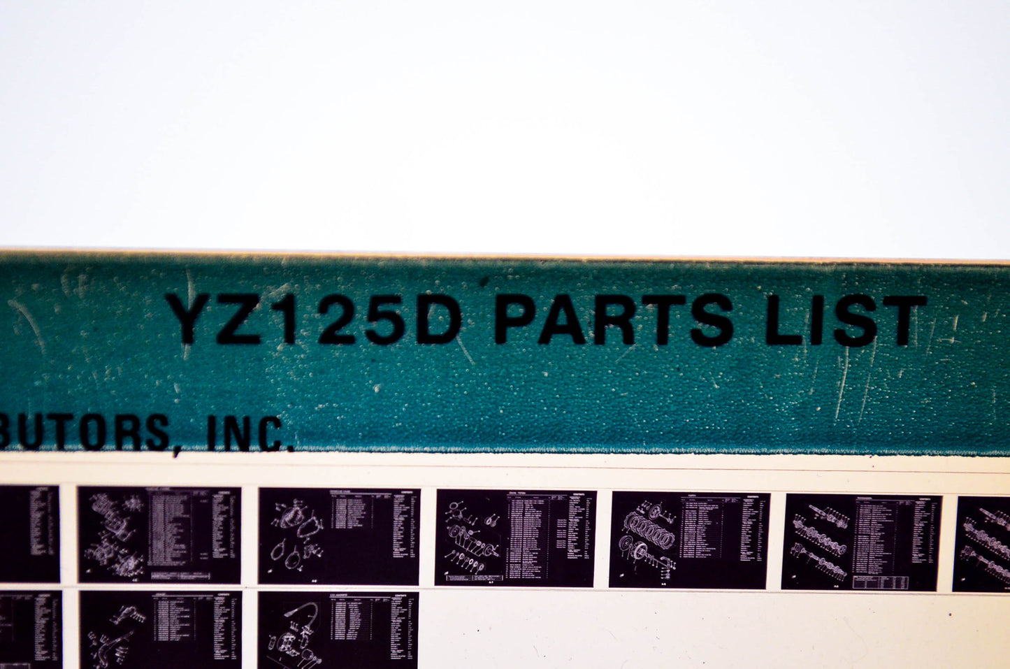 OEM Yamaha YZ125D 1980/February 29 '77 Parts List Microfiche