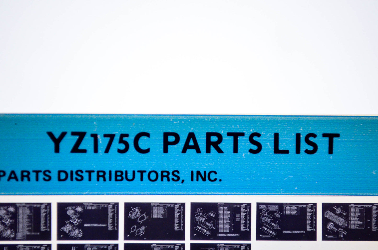 OEM Yamaha YZ175C 1977/July 28 '76 Parts List Microfiche