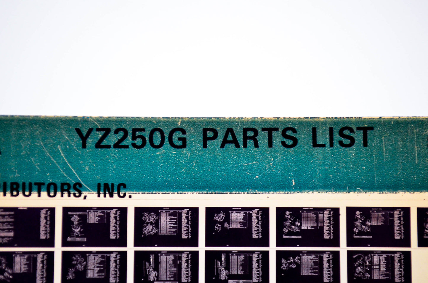 OEM Yamaha YZ250G 1981/May 20 '80 Parts List Microfiche