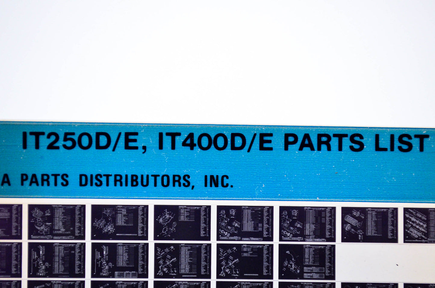 OEM Yamaha IT250D/E, IT400D/E 1978/October 11 '77 - '78 Parts List Microfiche