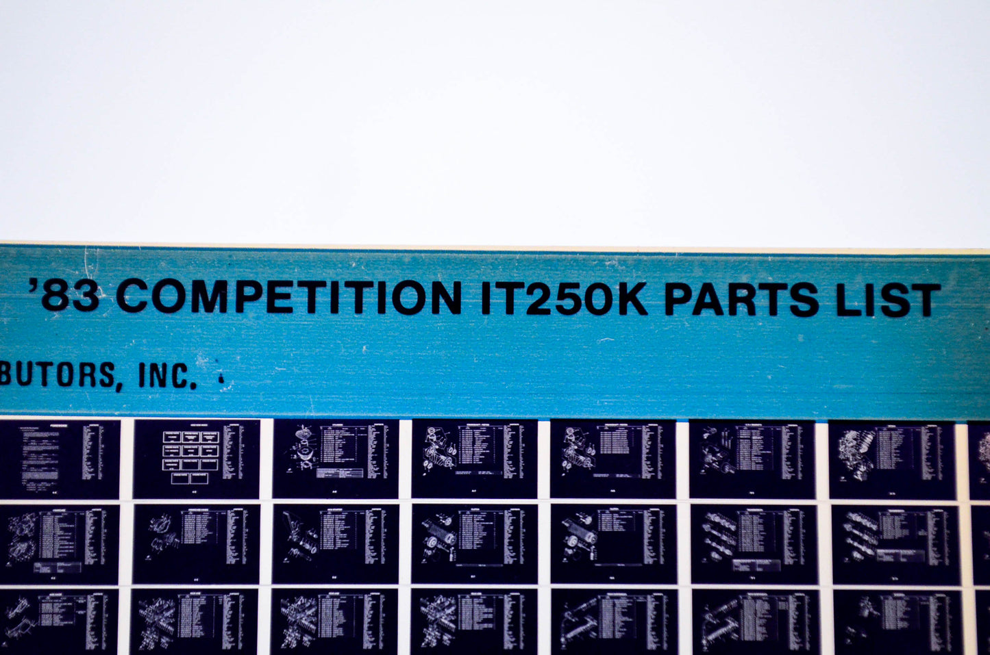 OEM Yamaha IT250K 1983/August 17 '83 Competition Parts List Microfiche