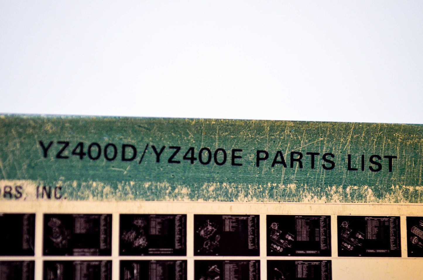OEM Yamaha YZ400D/YZ400E 1980/January 10 '77 - '78 Parts List Microfiche