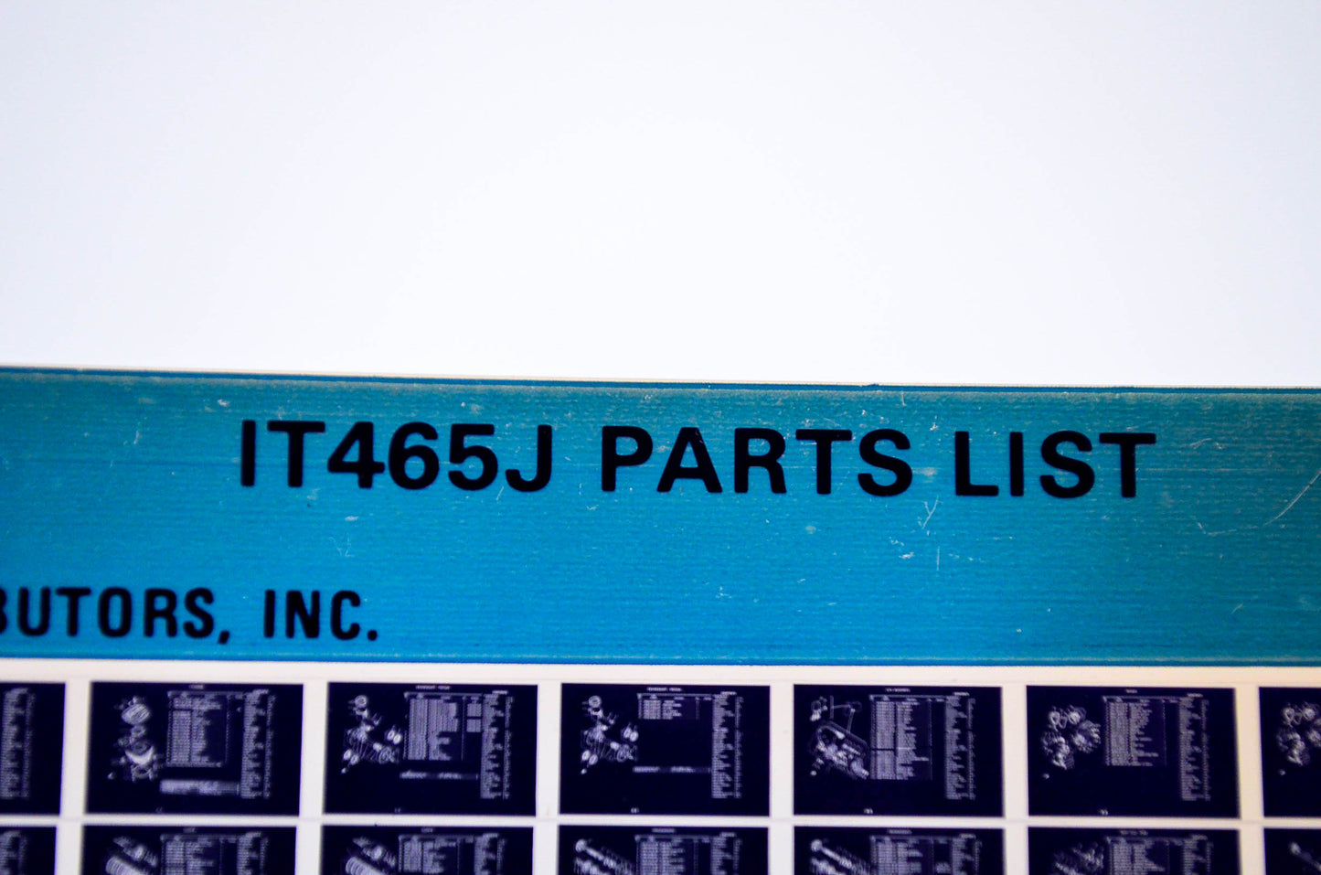 OEM Yamaha IT465J 1982/May 14 '82 Parts List Microfiche