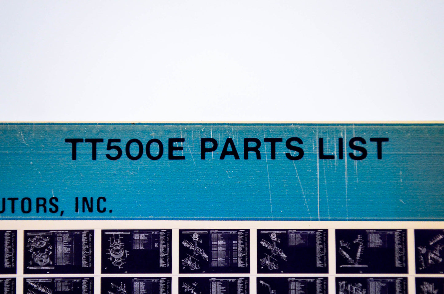 OEM Yamaha TT500E 1980/June 17 '78 Parts List Microfiche