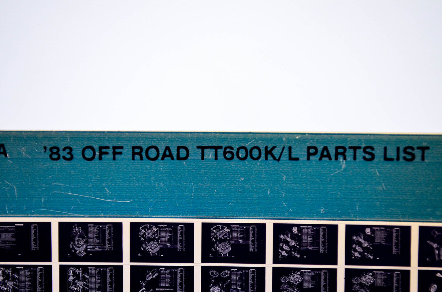 OEM Yamaha TT600K/L 1984/August 14 '83 Off Road Parts List Microfiche