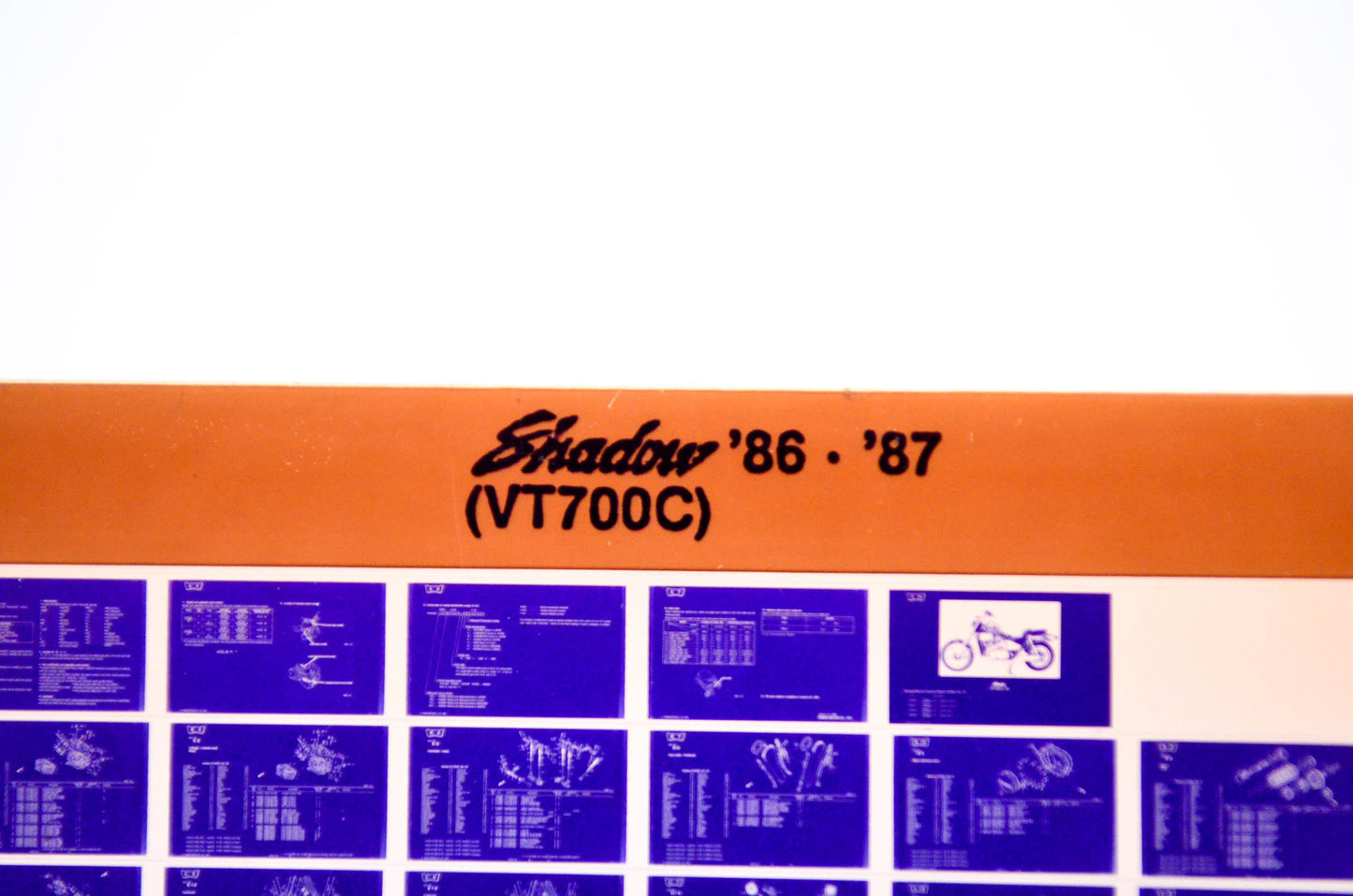 OEM Honda VT700 C 1987/January '86 - '87 Shadow Parts Catalog Microfiche