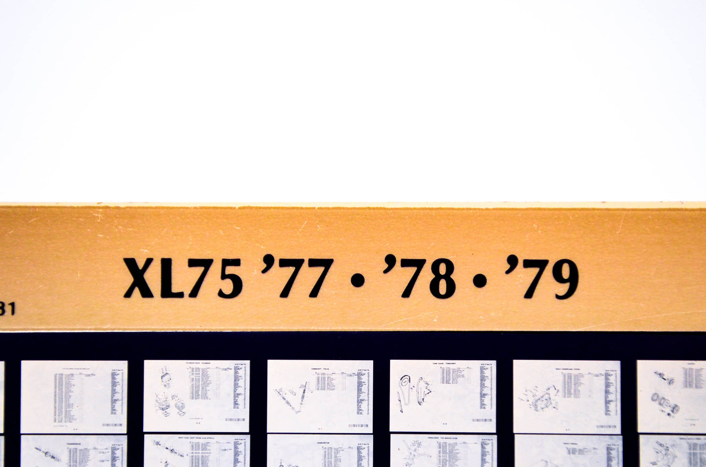 OEM Honda XL75 1981/December '77 - '79 Parts Catalog Microfiche