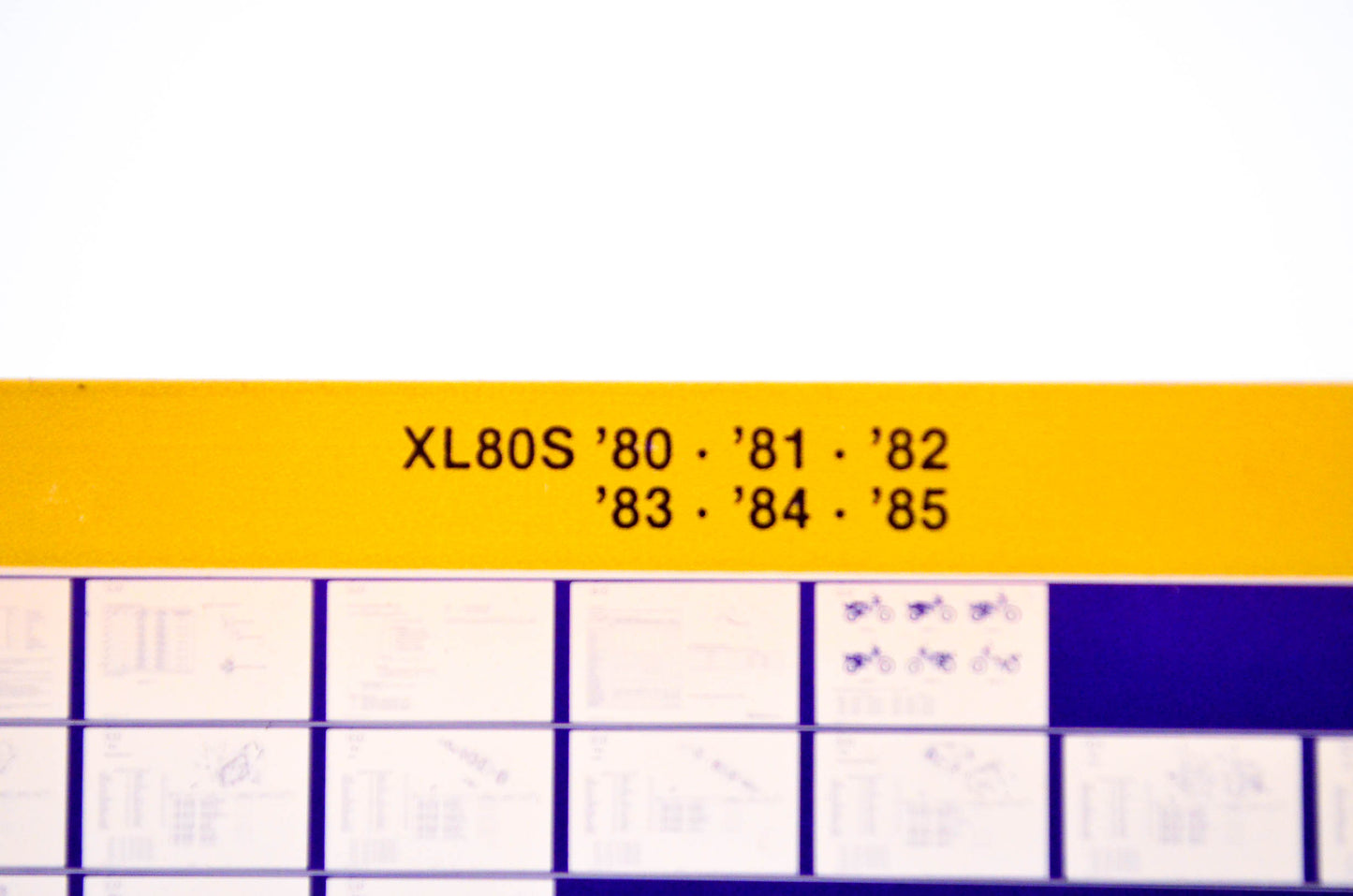 OEM Honda XL80S 1985/May '80 - '85 Parts Catalog Microfiche